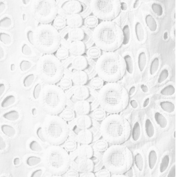 Lilly Pulitzer White Pinwheel Eyelet Shelli Cotton Dress Size 8 - Picture 3 of 10